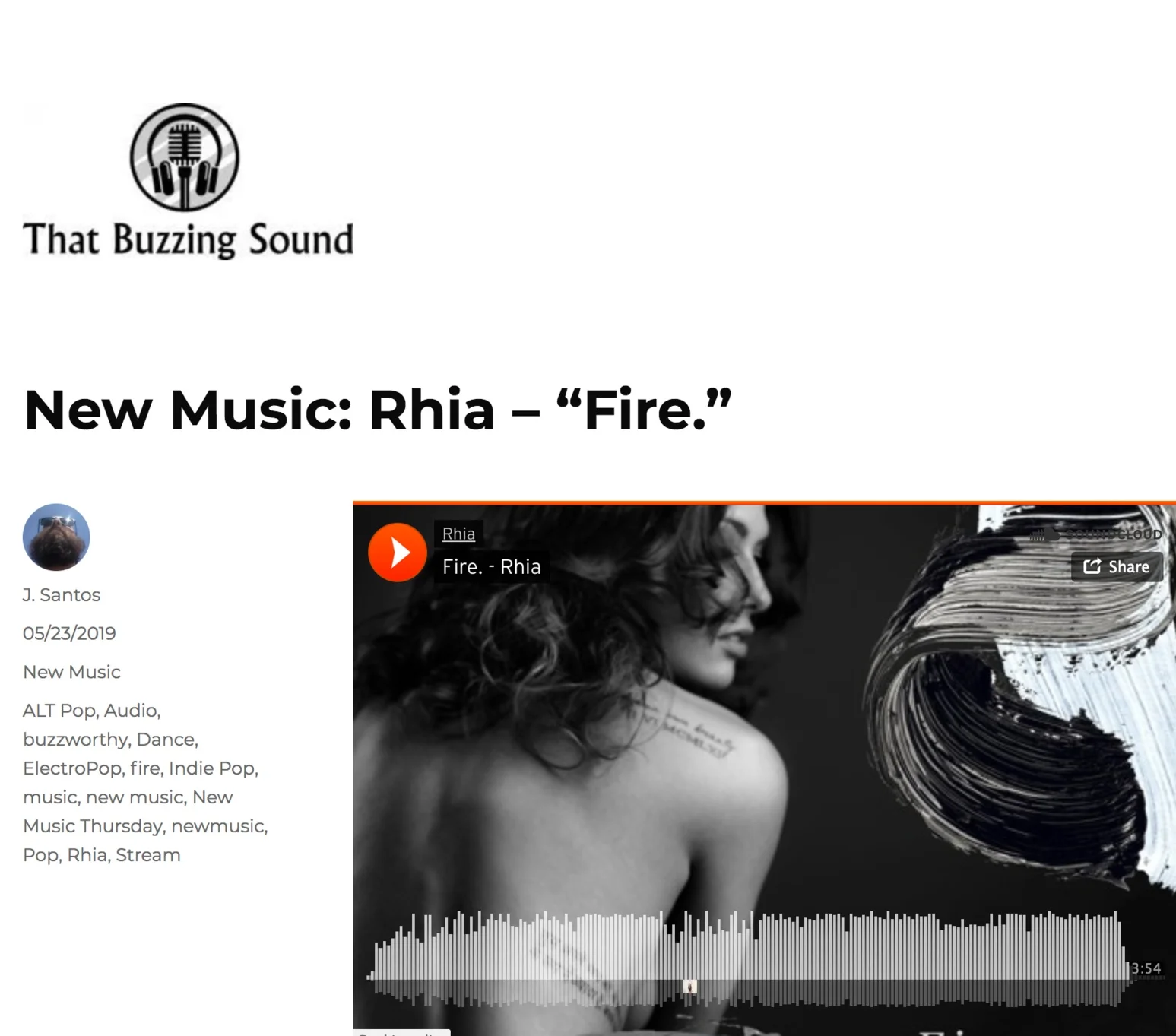 New Music: Rhia - Fire