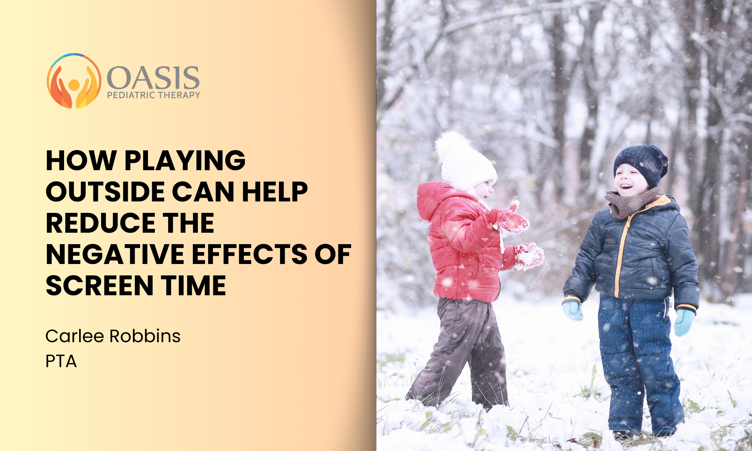 How Playing Outside Can Help Reduce the Negative Effects of Screen Time