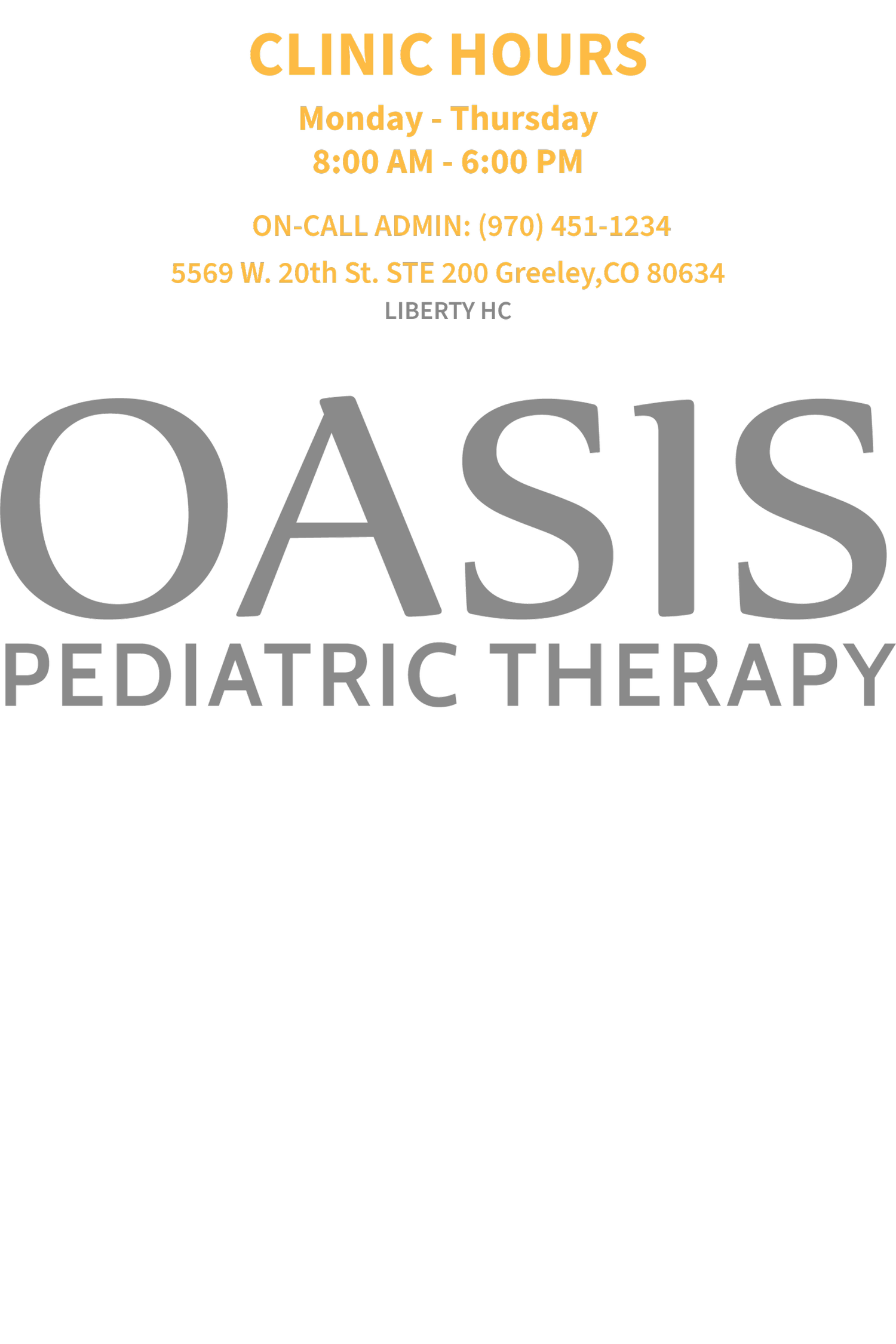 OASIS Pediatric Therapy - OASIS OUTPATIENT CLINIC