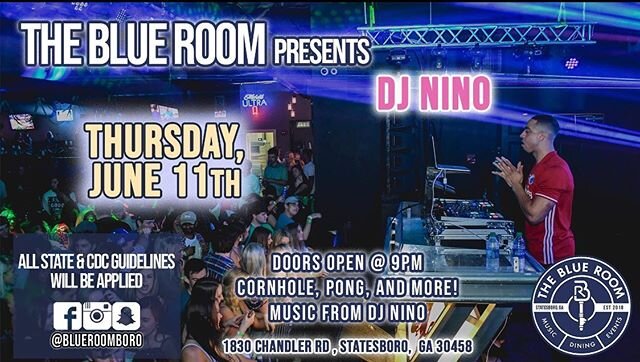 See y&rsquo;all tonight for cornhole, pong and more ft. music from @thedjnino! Doors open at 9