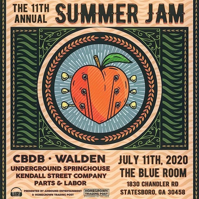 POSTPONED: Due to the current COVID-19 conditions around the area, The Blue Room has made the tough decision to postpone Summer Jam until next Summer. This event would have been one for the ages, but the health and safety of our staff, patrons, and p