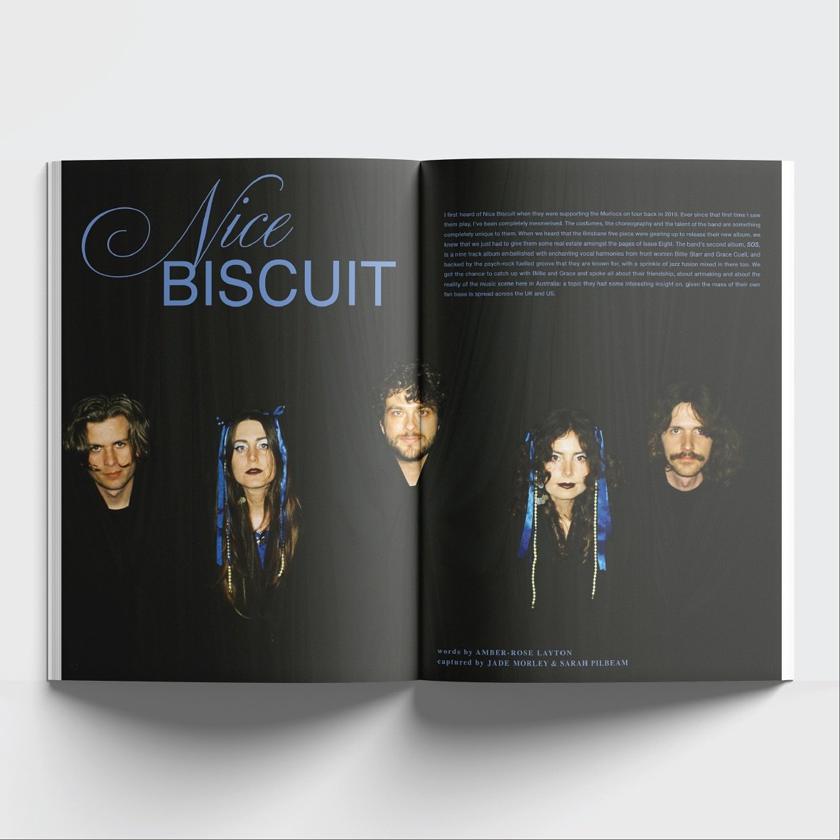 With the launch of issue eight being oh so close we thought we would give you one last little sneak peak before the real deal&hellip; Here&rsquo;s a little bit of our chat with Grace and Billie of @nicebiscuitband ⭐️ you can read a preview on our web