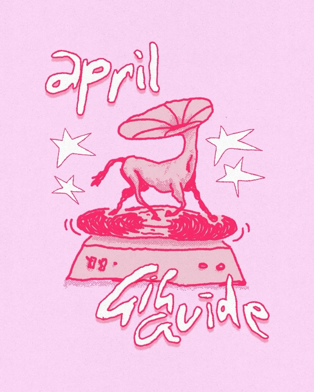 Happy April everybody! It&rsquo;s the start of another new month so, as expected, here is the monthly gig guide.

With March&rsquo;s gigs all crossed off and the page ripped from our calendars, April&rsquo;s grid is slowly and surely filling up with 