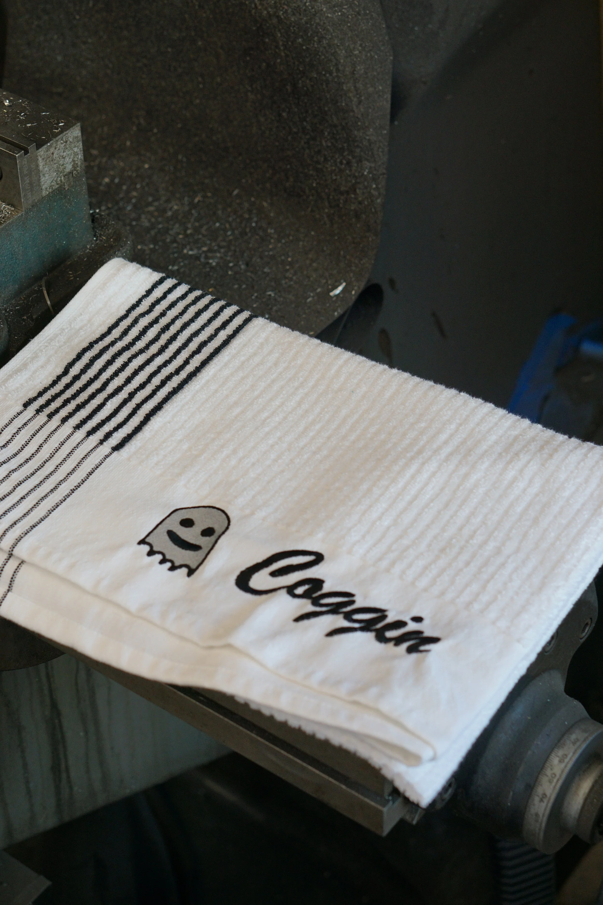CMD Tour Towel- Black and Silver