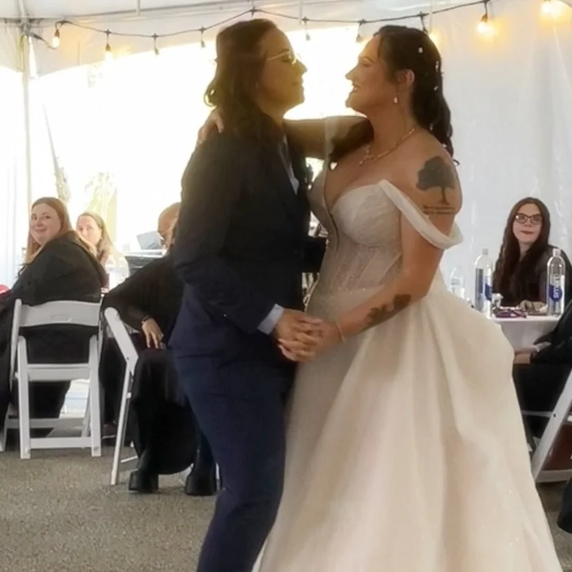 Our family just got bigger and better! We had such a blast celebrating the love and happiness of @the_nru__ (my new sis, Nicky!) and Eli&rsquo;s sister @blahdahdah36 🌈💓 My beautiful Leela joyfully slayed as a witchy flower girl and my darling Nova 