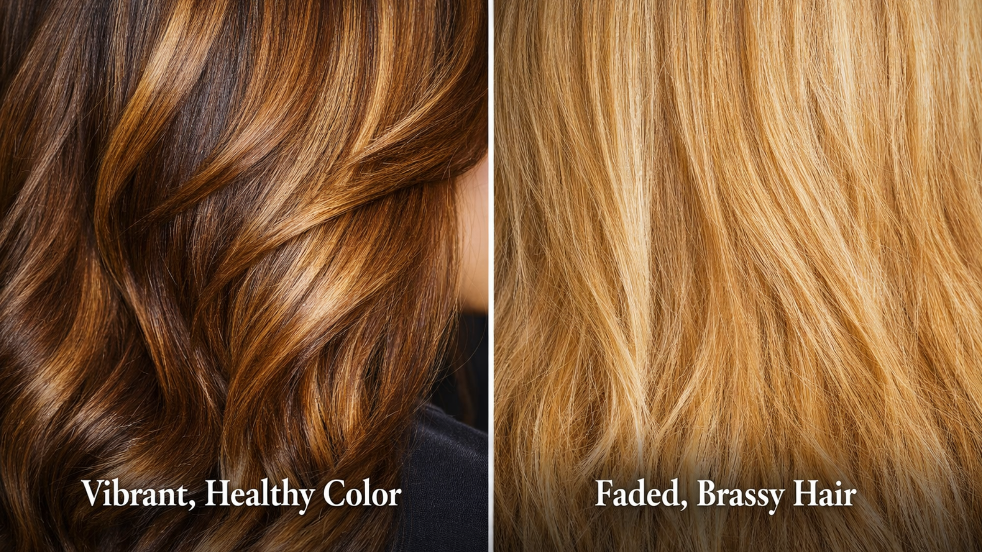 hair color fading, brassy hair correction, professional hair color denver