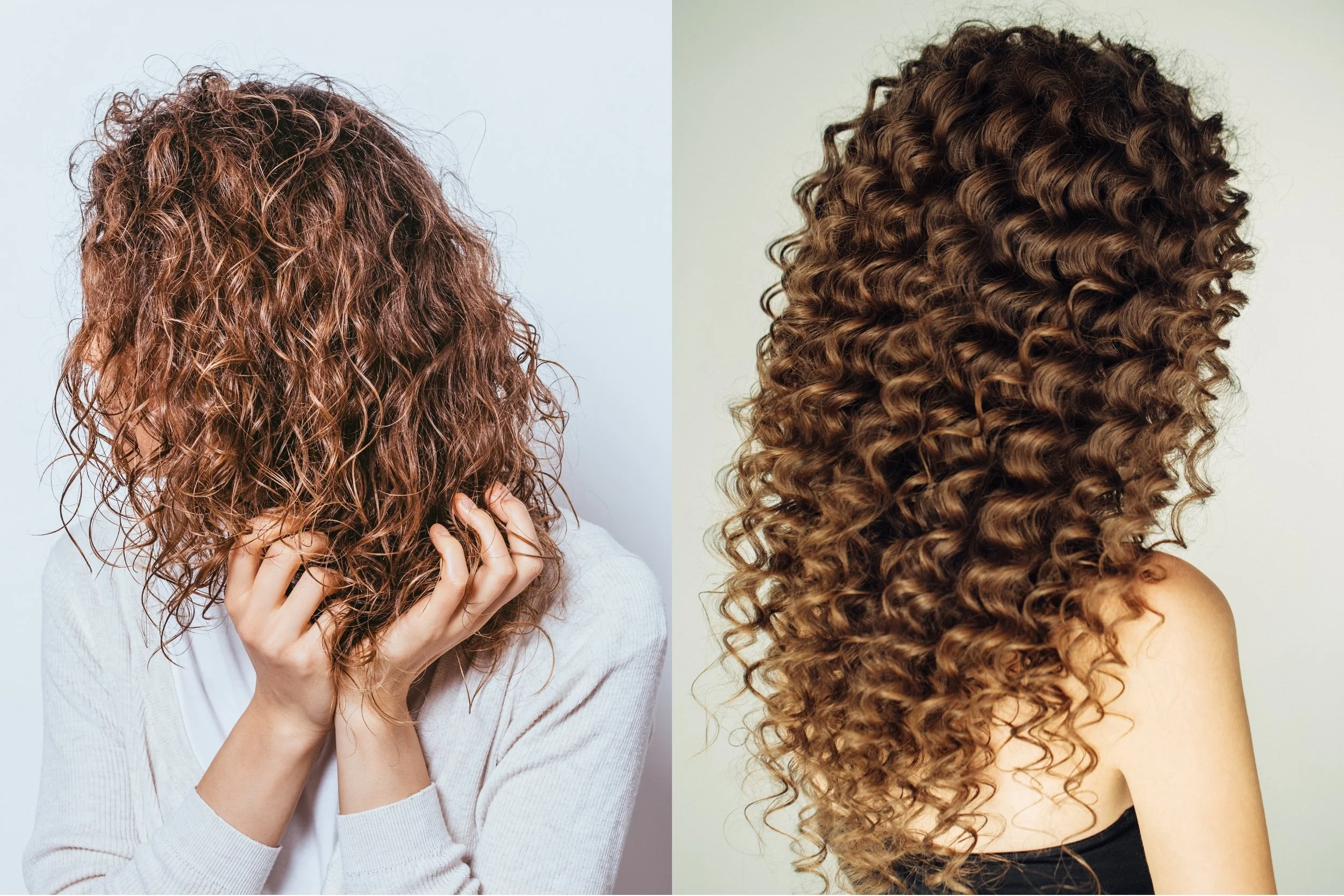 A client with a texture-appropriate haircut at Ergun Tercan European Salon in Denver, showing how a well-executed cut looks in its natural dry state without heavy styling.