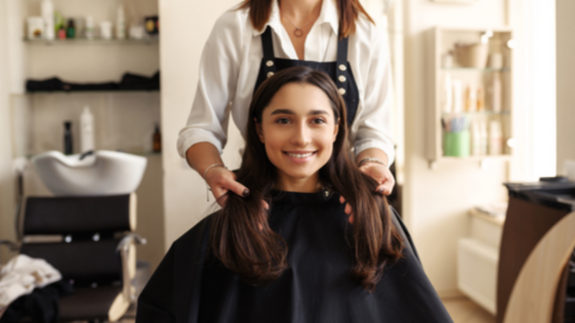 Hair consultation with professional stylist planning long-term hair goals at a Denver hair salon