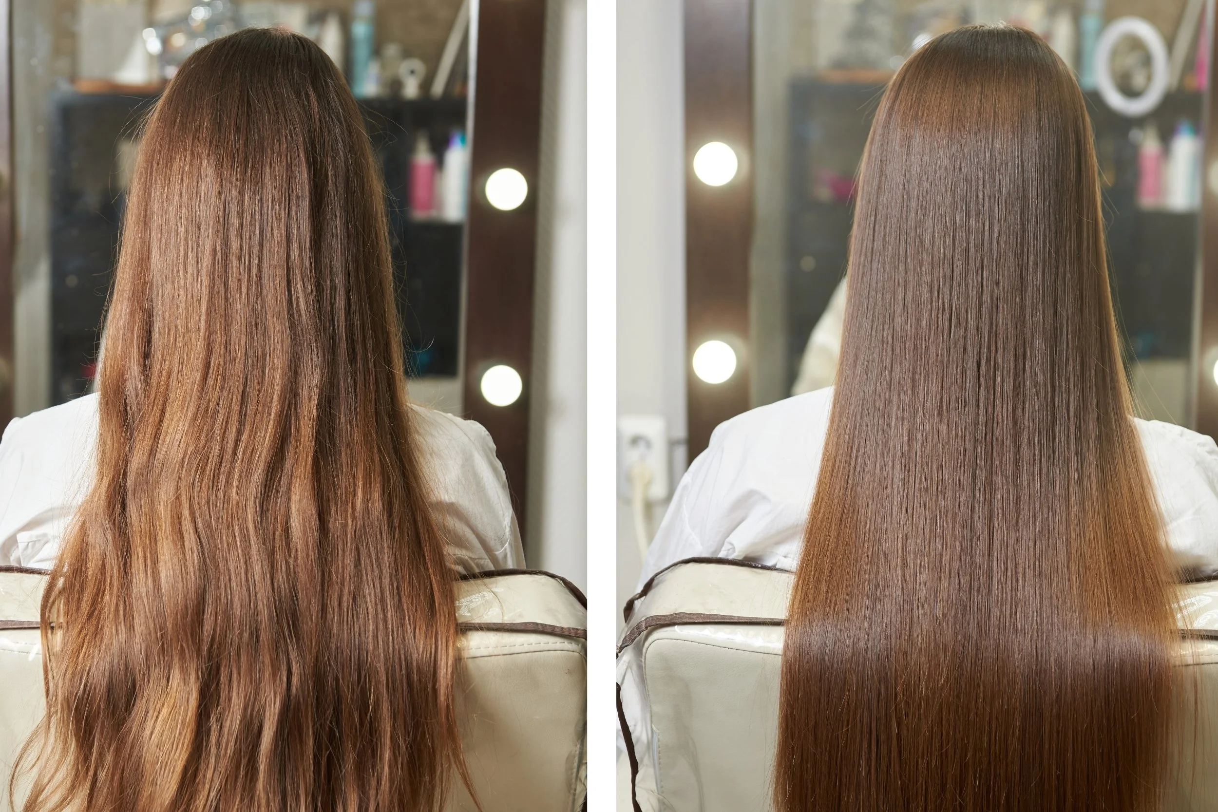 keratin smoothing treatment before after Denver salon