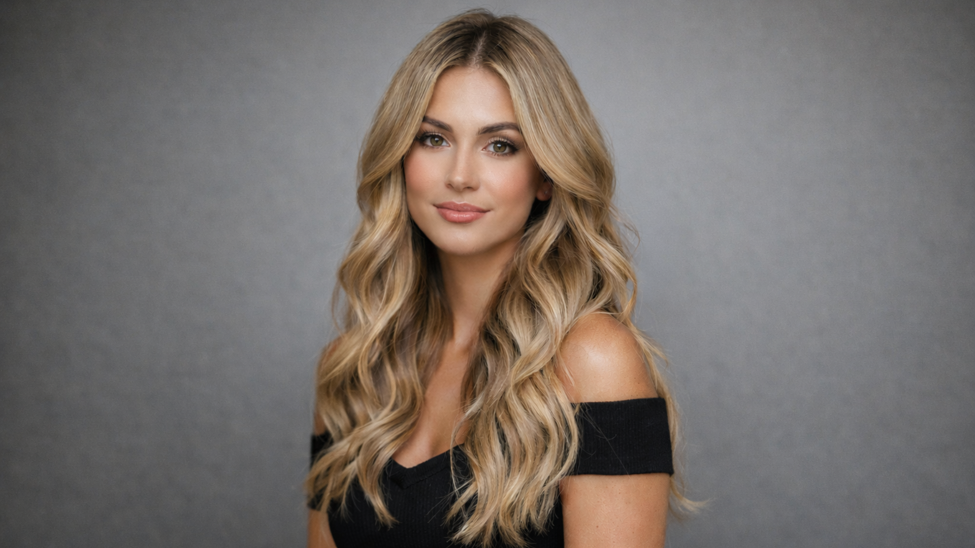 Finished nano ring hair extensions with natural movement and seamless blending at a professional salon