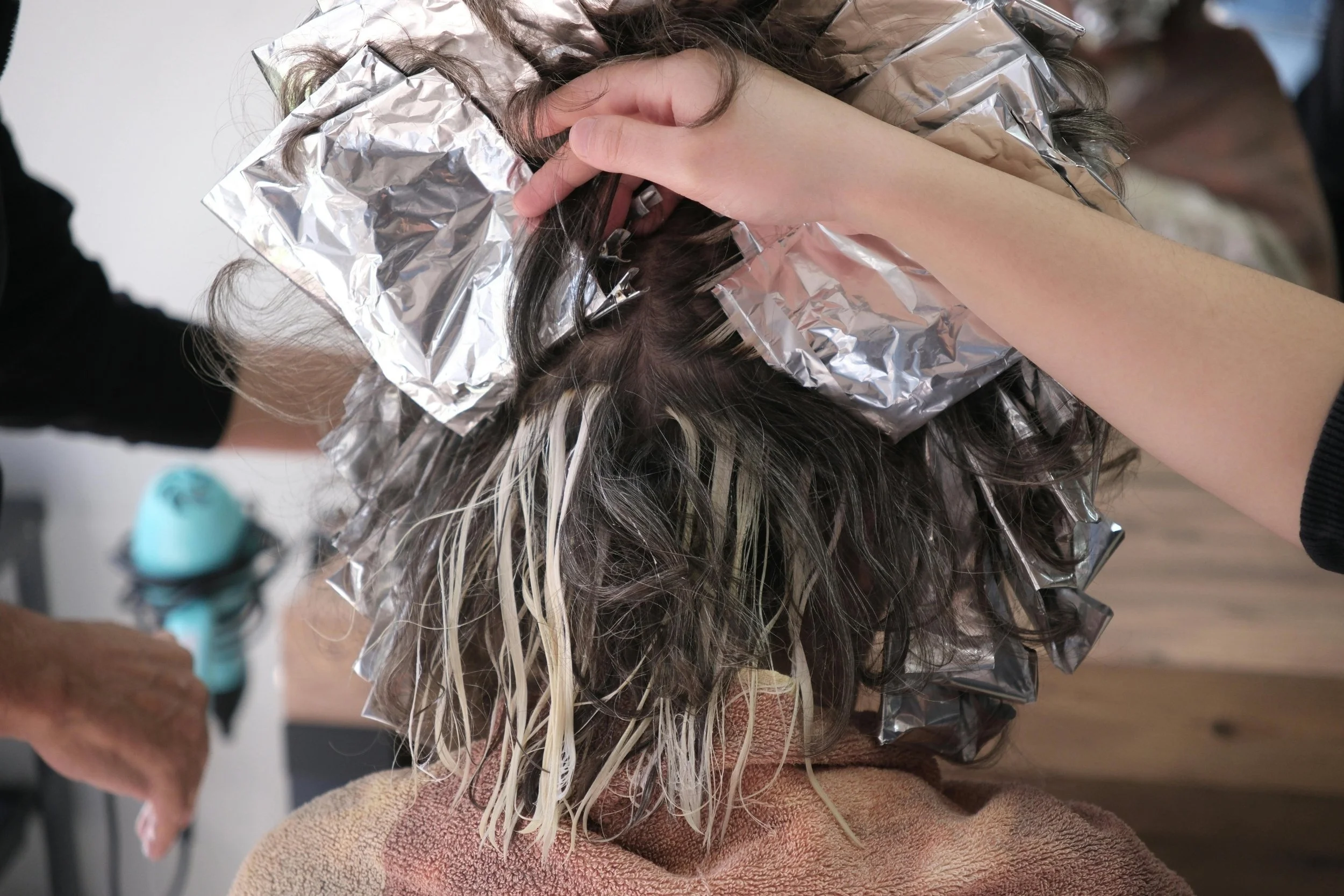 gray blending color technique colorist Denver