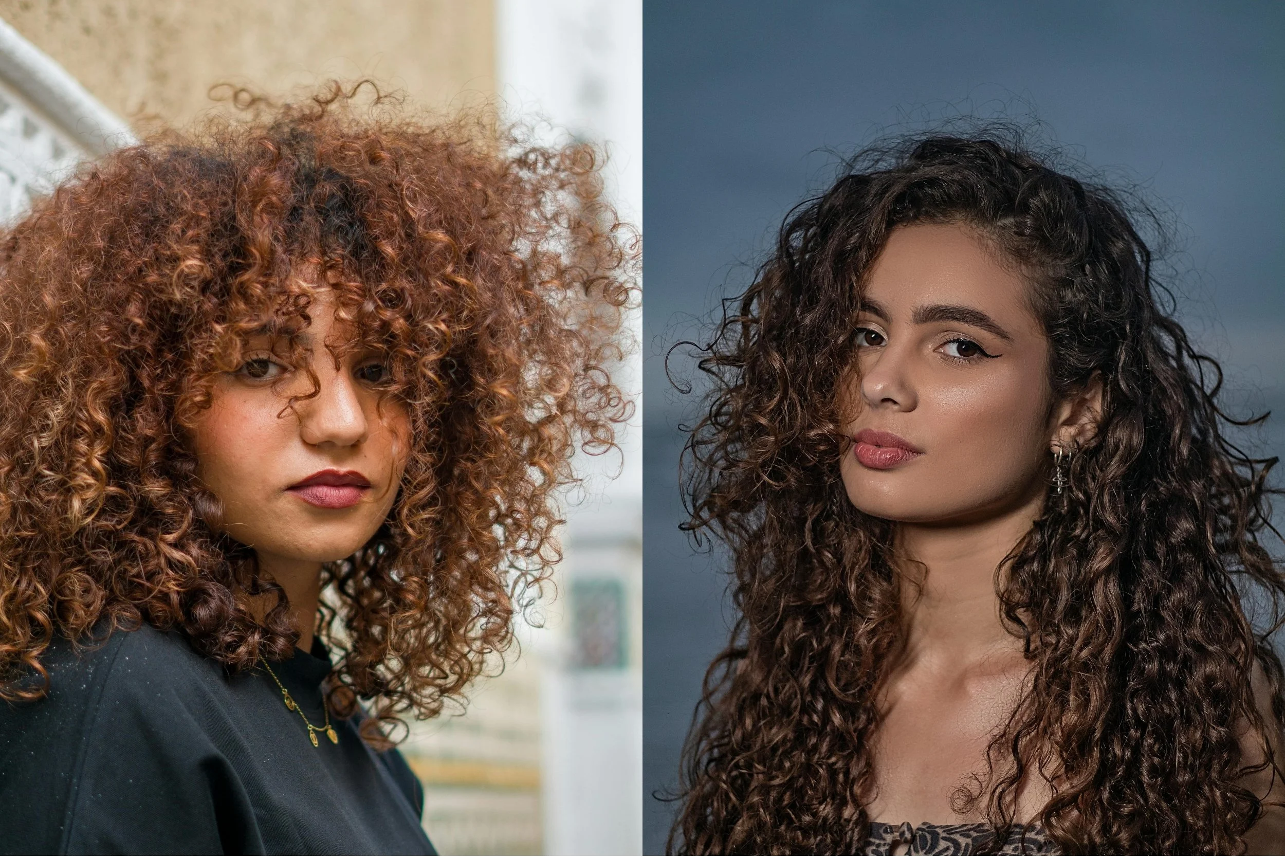 A client with a professionally cut natural curl pattern at Ergun Tercan European Salon in Denver