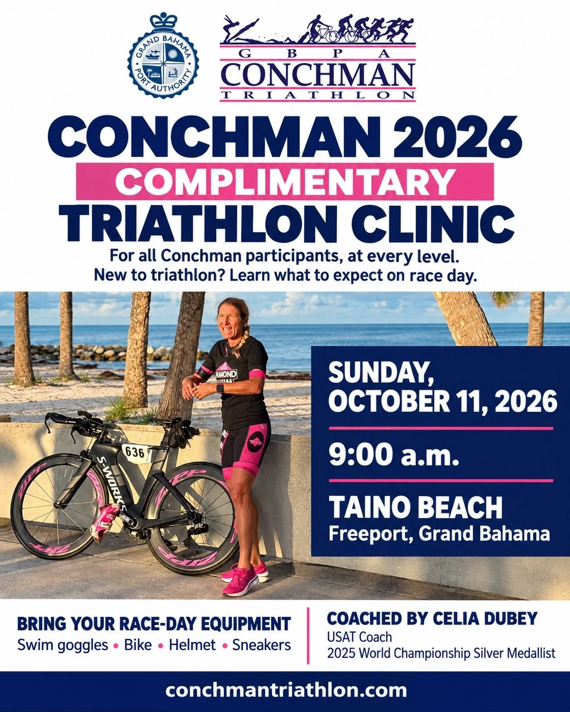 Get Ready for Conchman: Complimentary Clinic on October 11