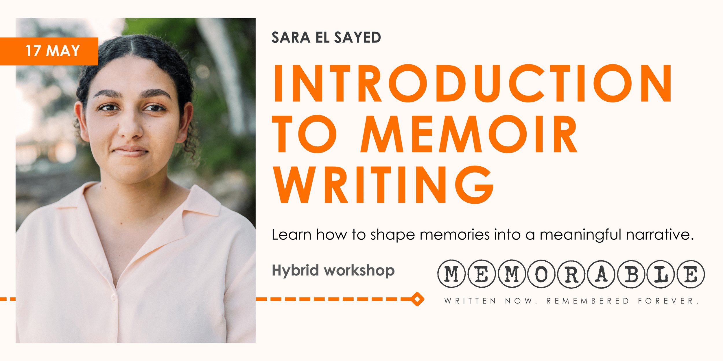 Introduction to Memoir Writing with Sara El Sayed | Memorable 2026 ...