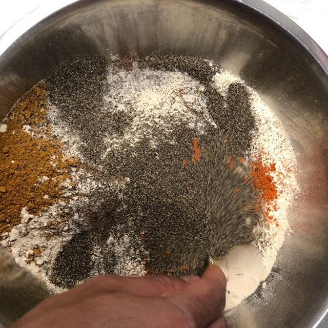 Mixin&rsquo; it up on a Monday like we always do.
.
.
Our spice mix makes everything so tasty, so take a peek at all the beautiful, vibrant colors.
.
.
#rollwithus #fresh #spices #colorful #colors #vibrant #delicious #yummy #goodeats #yummyeats #fres