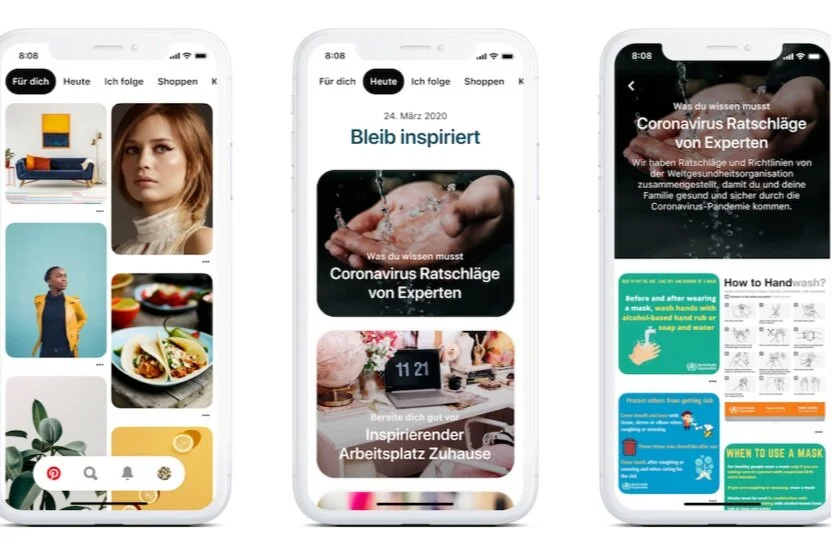 Pinterest releases curate inspiration feature to serve quarantined users with ideas