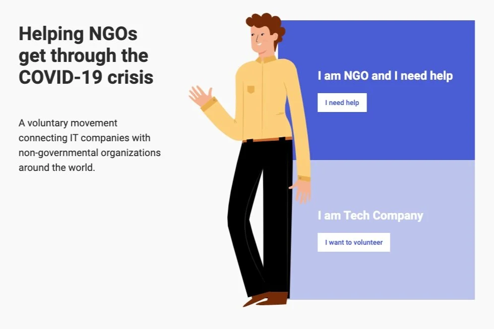 Tech to the Rescue helps NGOs get through the COVID crisis by connecting IT companies with NGOs