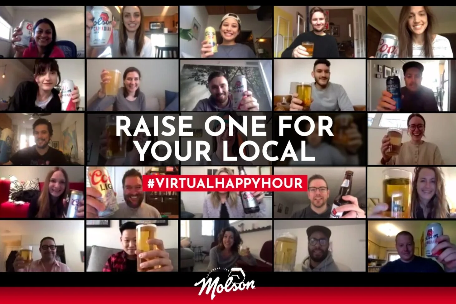 Molson Canadian launches virtual happy hours to support local bars and restaurants in Canada