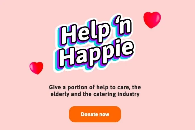 Help'n Happie raises money for restaurants in the Netherlands so they can cook for people in need