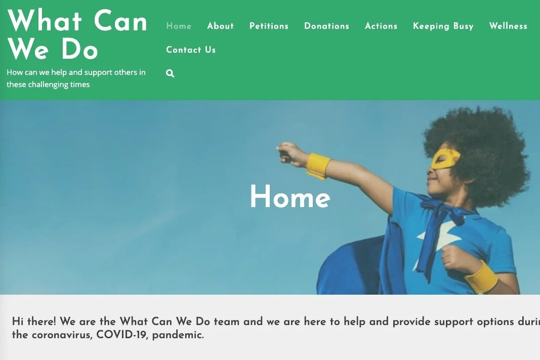 UK-based website 'What Can We Do' shares information about all the ways people can help each other