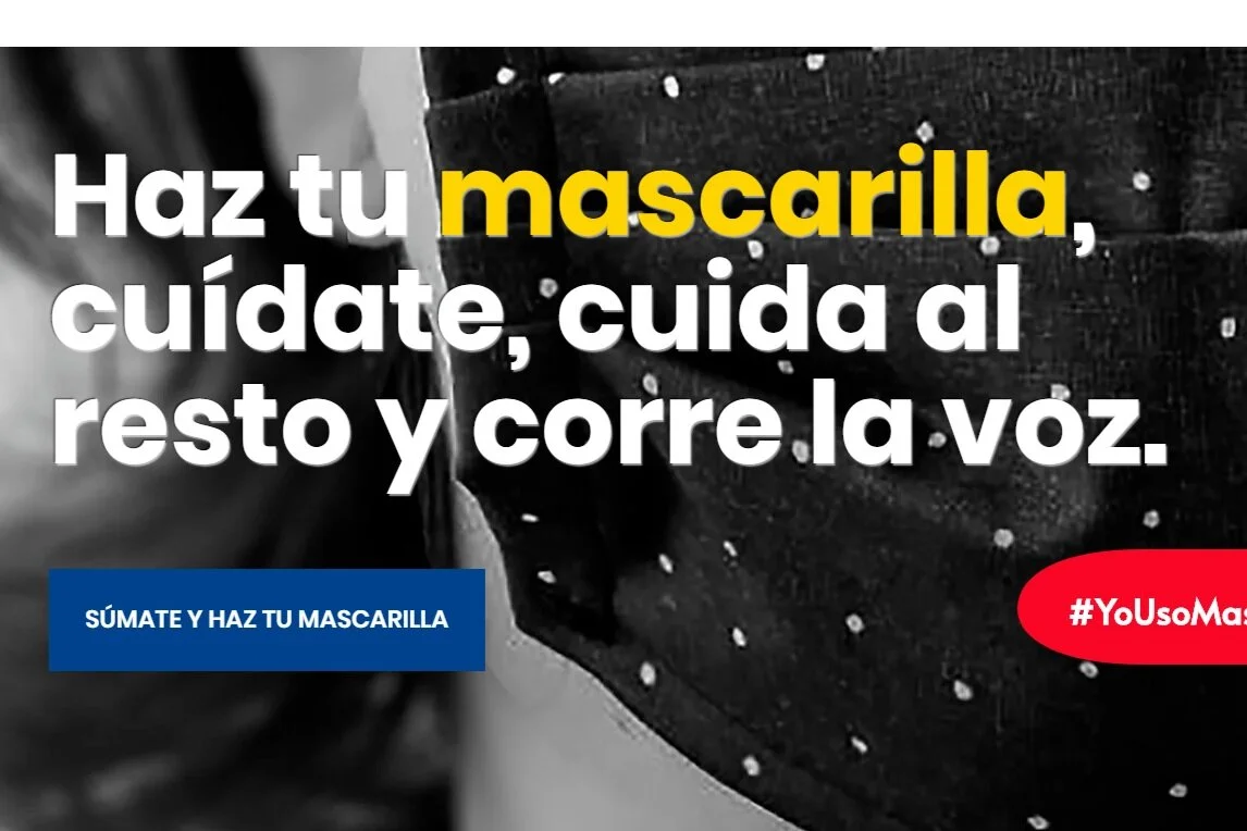 Spanish initiative #YoUsoMascarilla, 'I use a mask', helps you create your own mask at home