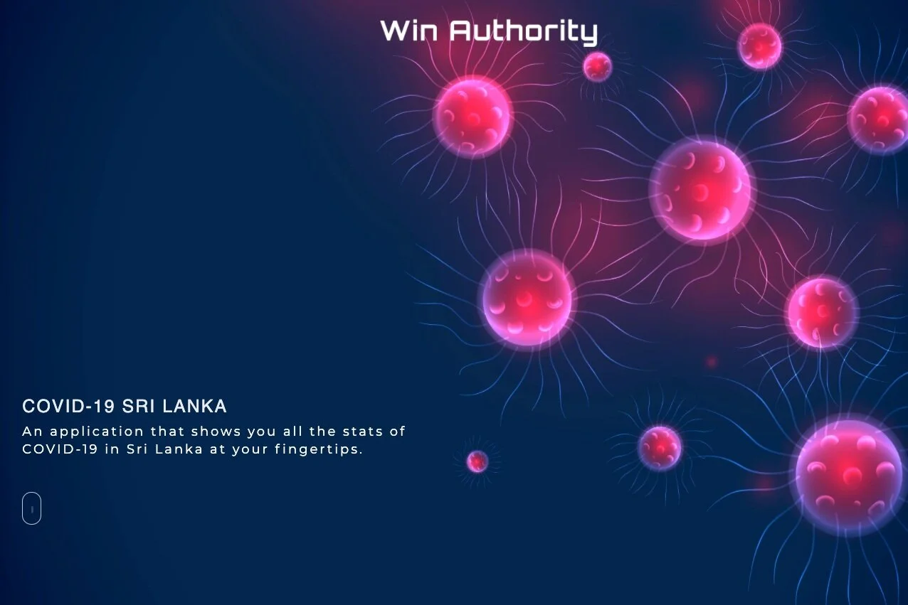 'COVID-19 Sri Lanka' app by Win Authority gives you all the latest information and data needed to understand the situation in the country