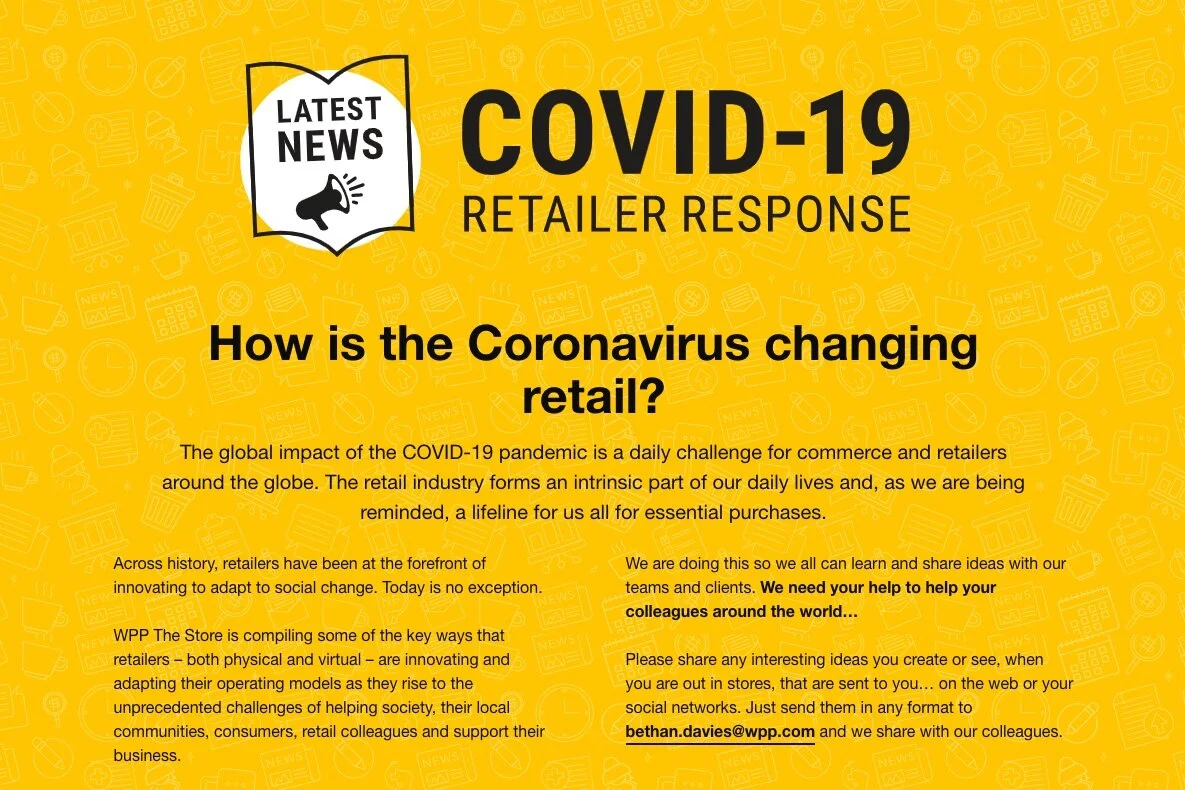Creative communication agency WPP compiles some of the key ways that retailers are responding to COVID