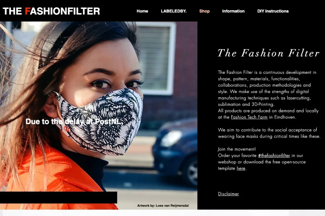 Dutch initiative 'The Fashion Filter' wants to make wearing masks socially accepted and fashionable