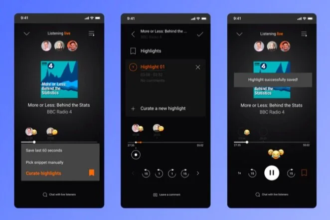 Syncify app enables you to listen to your favourite podcasts and audiobooks together with friends