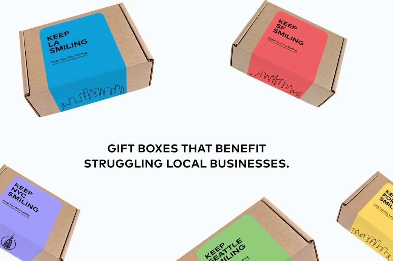 US initiative 'Keep Your City Smiling' aims at supporting struggling local businesses with city-focused gift boxes