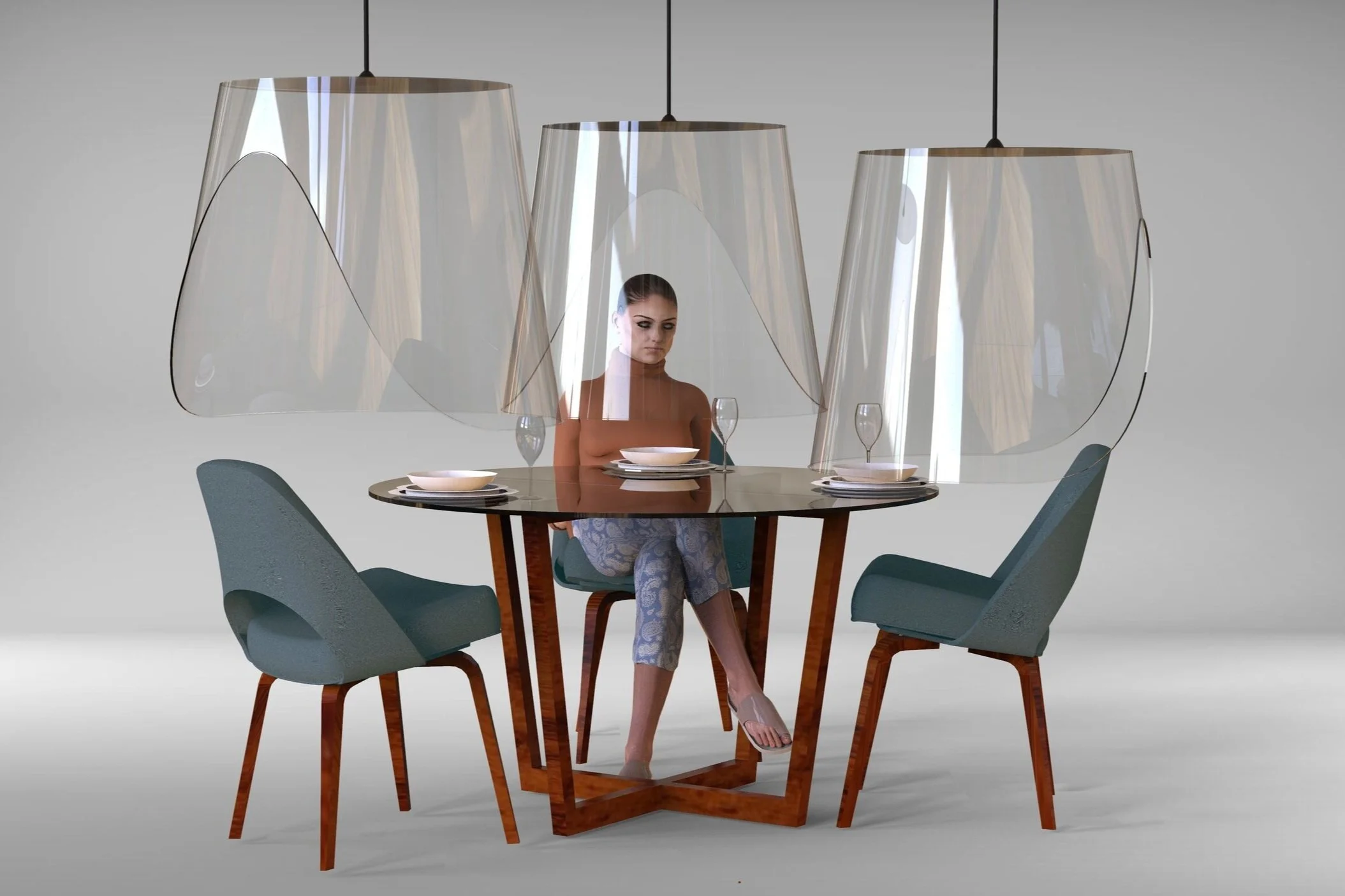 French designer Christophe Gernigon imagines PLEX'EAT concept for COVID-safe dining