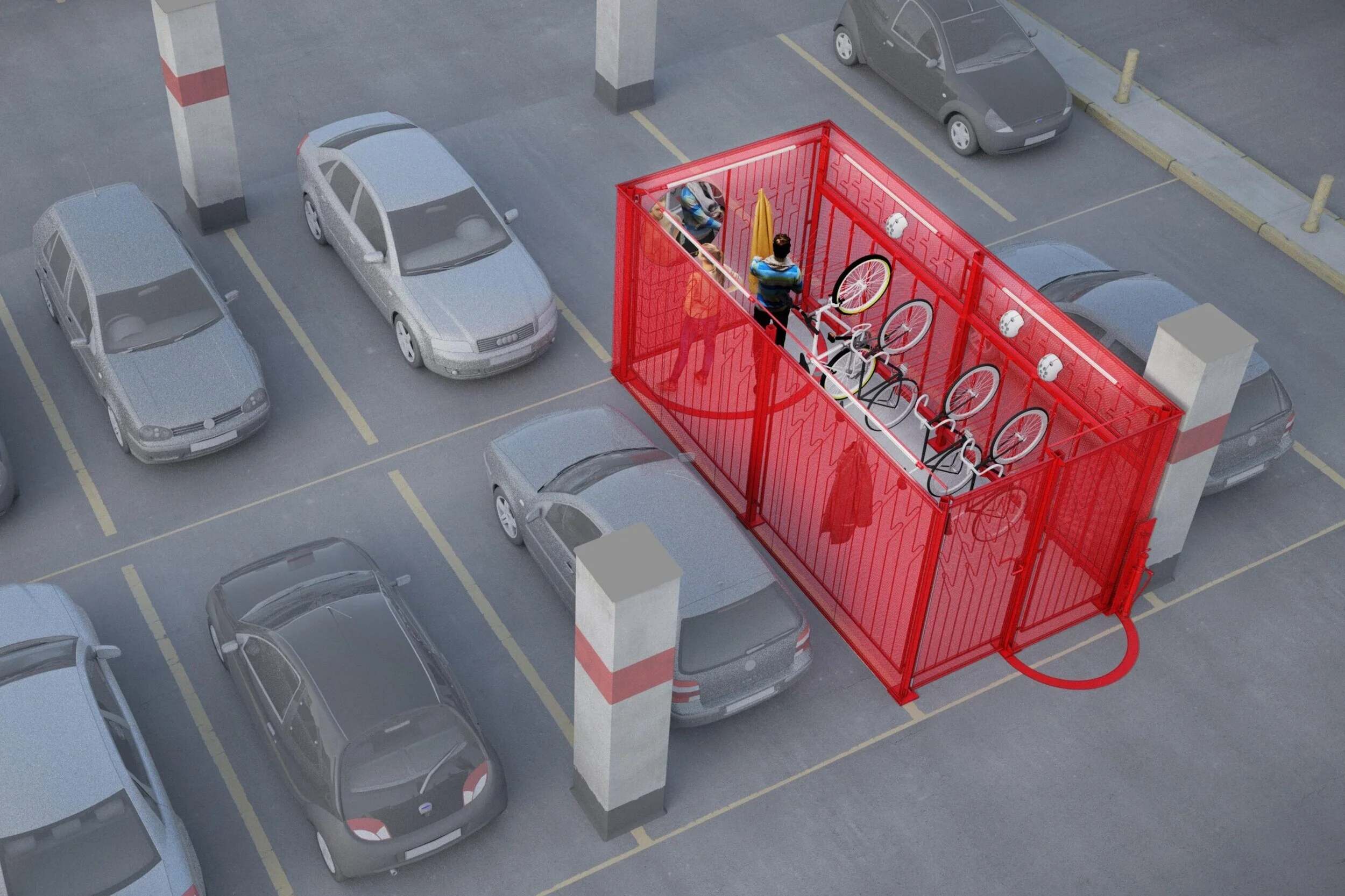 Polish company Bike2Box introduces temporary bicycle parking boxes to meet growing demand post lockdown