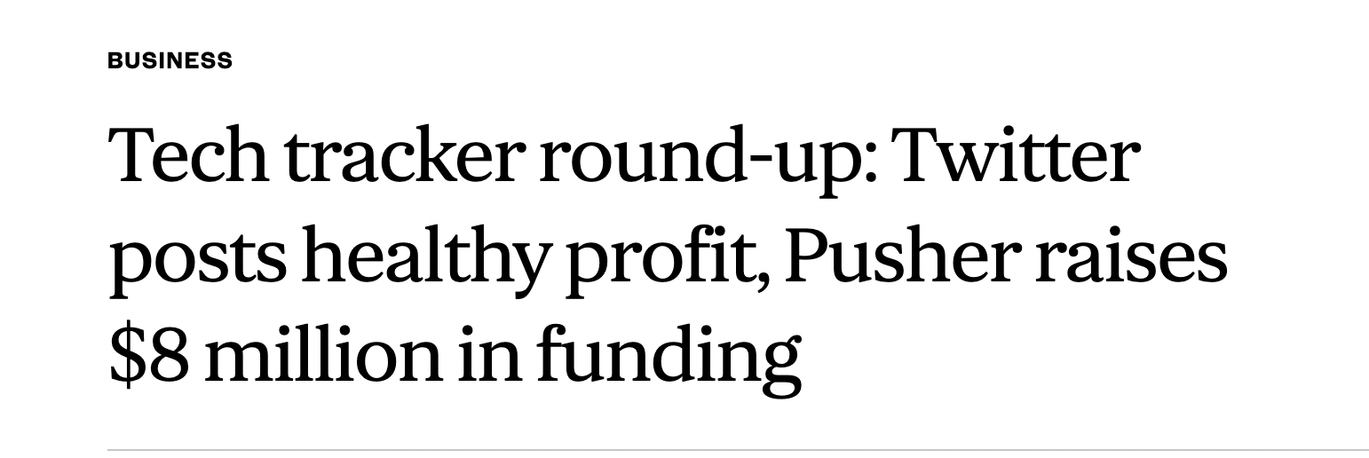 Pioneer in scalable realtime API technology in Evening Standard