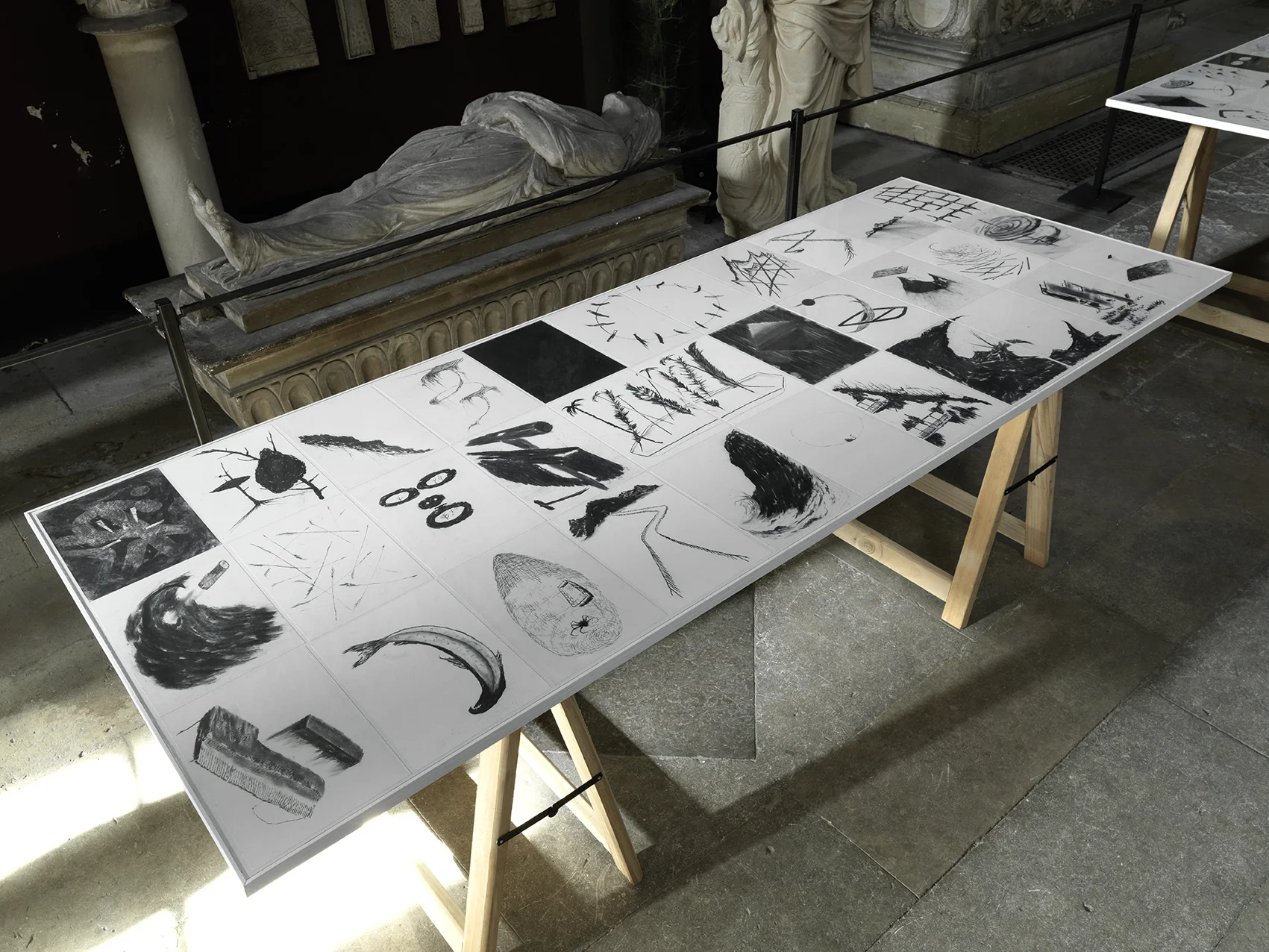Matias Duville’s exhibition “Discard Geography”. National School of Fine Arts, Paris.