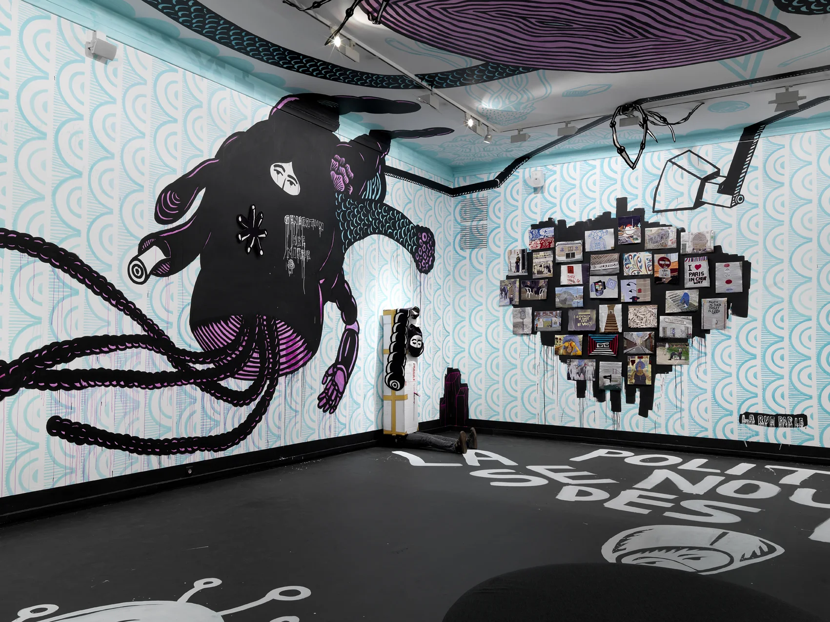Eko Nugroho’s exhibition “Témoin hybride”. MAM, Paris.