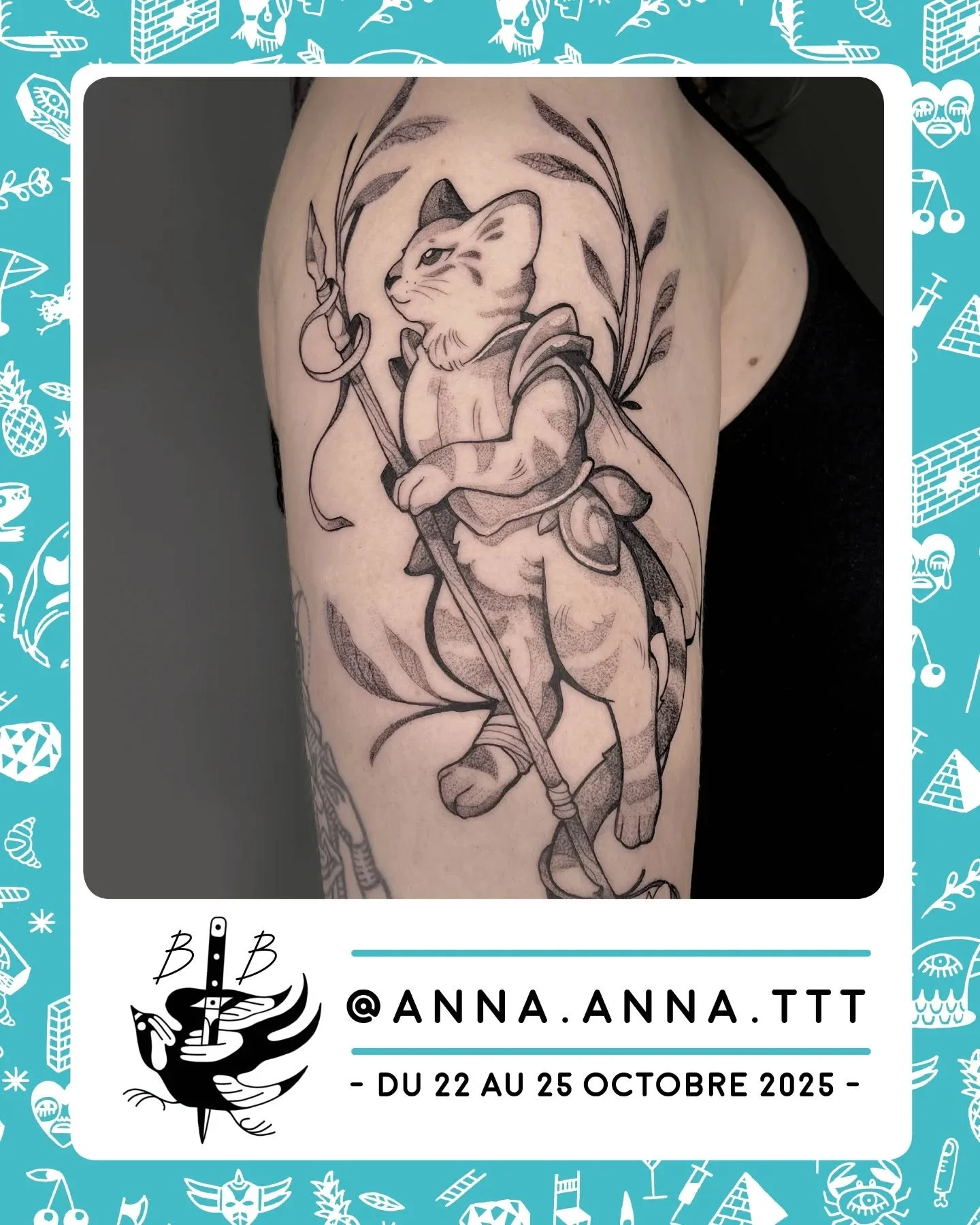 GUEST ALERT !

Nous avons le plaisir d'accueillir parmi nous @anna.anna.ttt pour vous tatouer du 22 au 25 octobre !

Contactez directement l'artiste pour plus d'informations &amp; r&eacute;server un rdv !

.

GUEST ALERT !

We have the pleasure to we