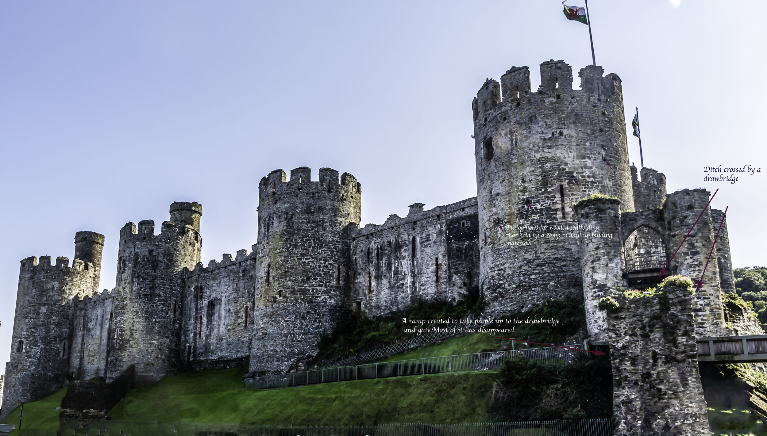 Conwy Castle model giftware 950 times smaller than the actual castle North Wales 
