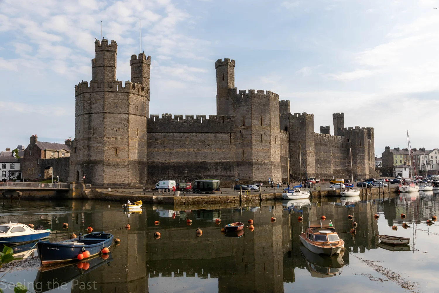Caernarfon Castle one of the best preserved medieval castles in Britain and a world heritage