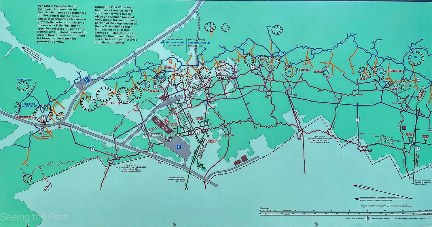 Vimy Ridge Map. Simple Understanding Sacrifice: An Educational Experience at Vimy Ridge ...