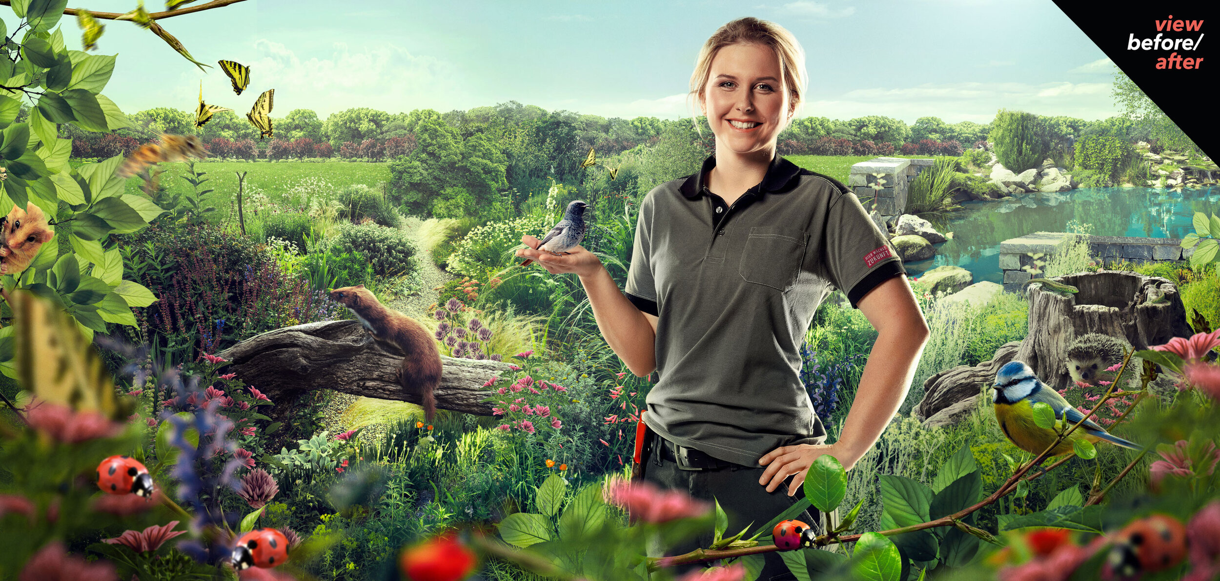   Client: JARDIN SUISSE    Agency: BINKERT PARTNER    Compositing with Stockimages  