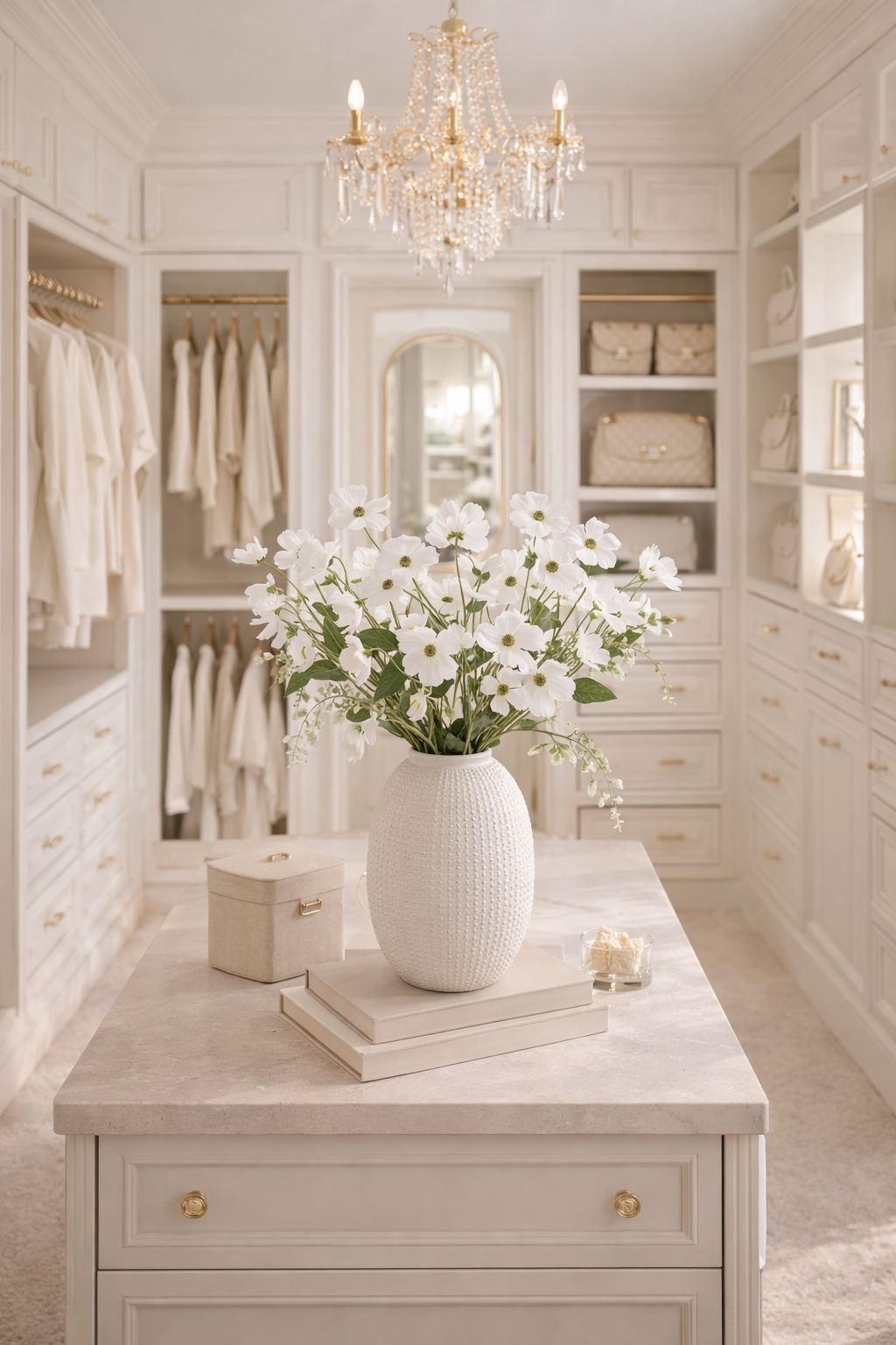4 White Textured Ceramic Vase.png