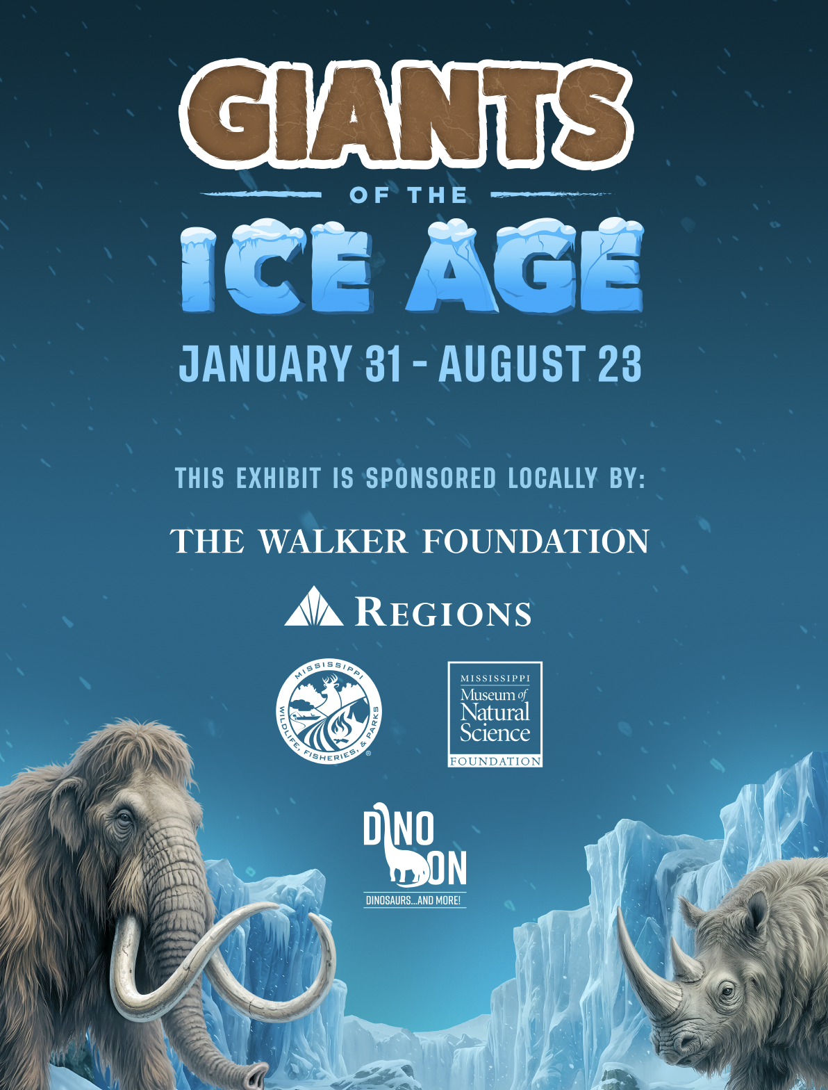 Giants of the Ice Age Exhibit Sponsors