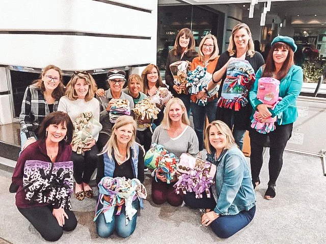 Making Blankets for Children at Mission Hospital