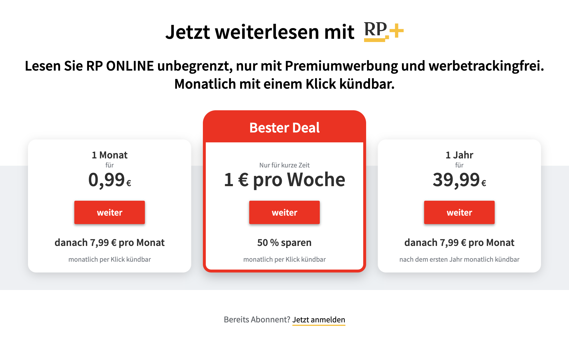 Rheinische Post boosts conversion rate with a paywall page redesign