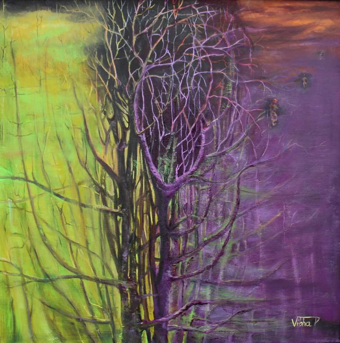 Persistent change (2023)
Oil on canvas 60 x 60 cm 
