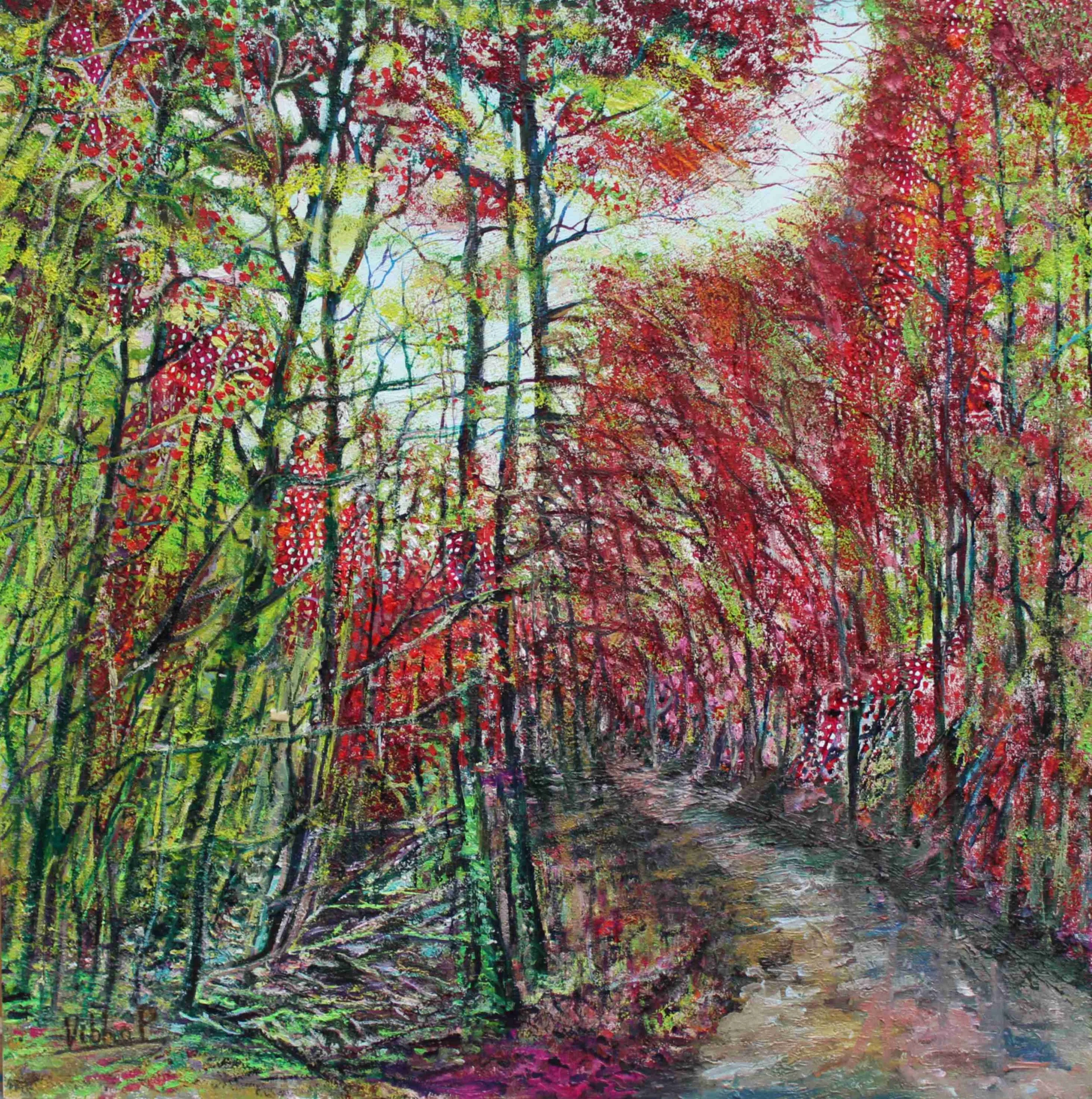 The forest (2025)
Oil on canvas board 40 x 40 cm
