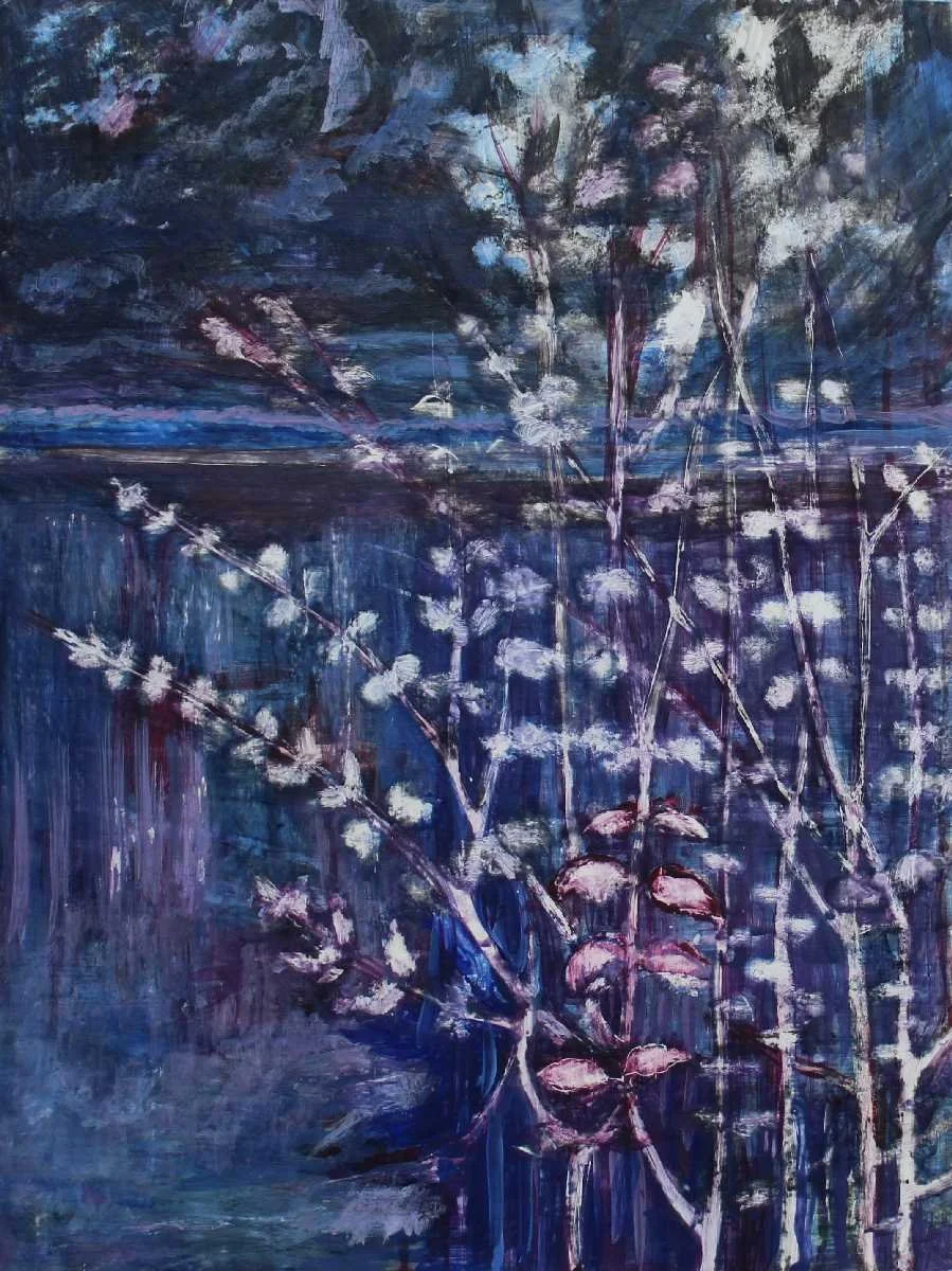 Himalayan Spring in Pentlands (2026) 
Egg Tempera on claybord 
30.5 x 41 cm 
