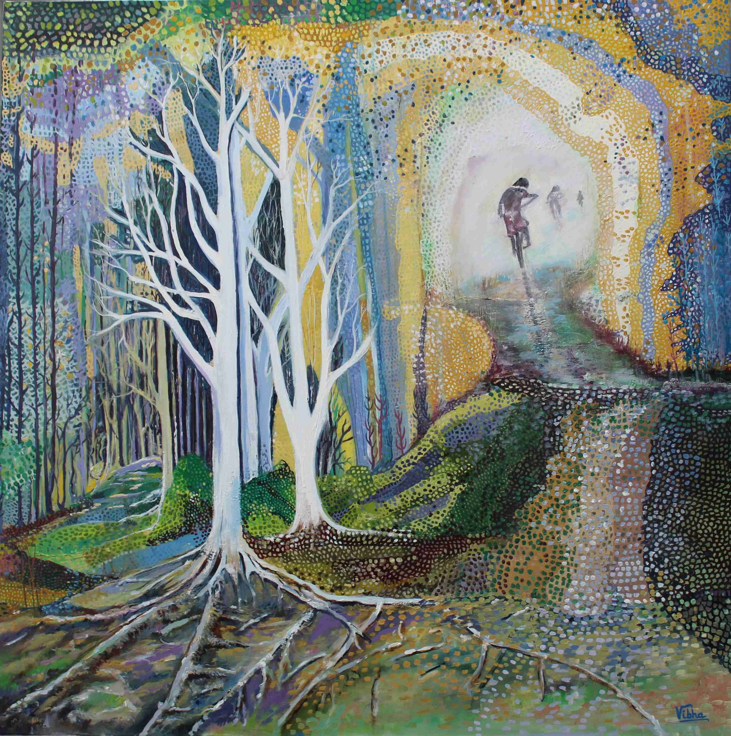 Boundless bounty (2020)
Oil on canvas 70×70 cm 
