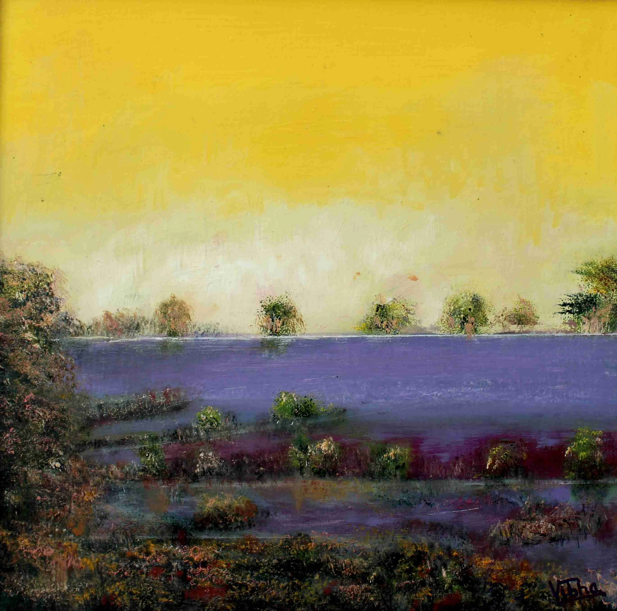 Layered light (2020) Oil on canvas board
29×29 cm