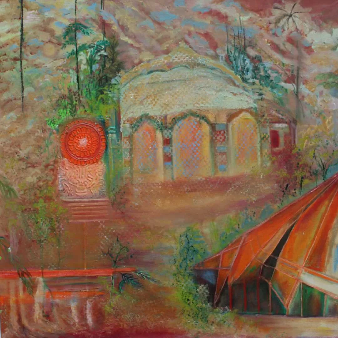 Meditative reflection (2023)
Oil on canvas 60 x 60 cm 

